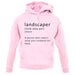 Landscaper Defintion unisex hoodie