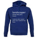 Landscaper Defintion unisex hoodie