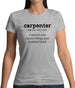 Definition Carpenter Womens T-Shirt