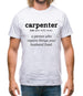 Definition Carpenter Mens T-Shirt