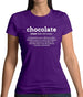 Definition Chocolate Womens T-Shirt