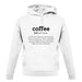 Definition Coffee unisex hoodie