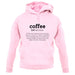 Definition Coffee unisex hoodie