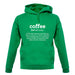 Definition Coffee unisex hoodie