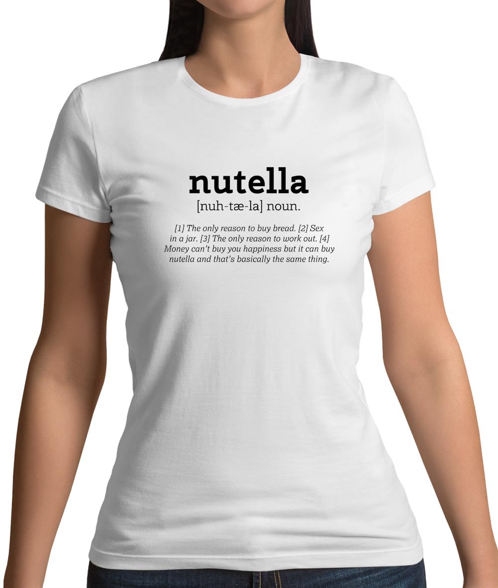 Definition Nutella Womens T-Shirt