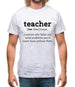 Definition Teacher Mens T-Shirt