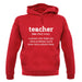Definition Teacher unisex hoodie