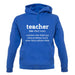 Definition Teacher unisex hoodie