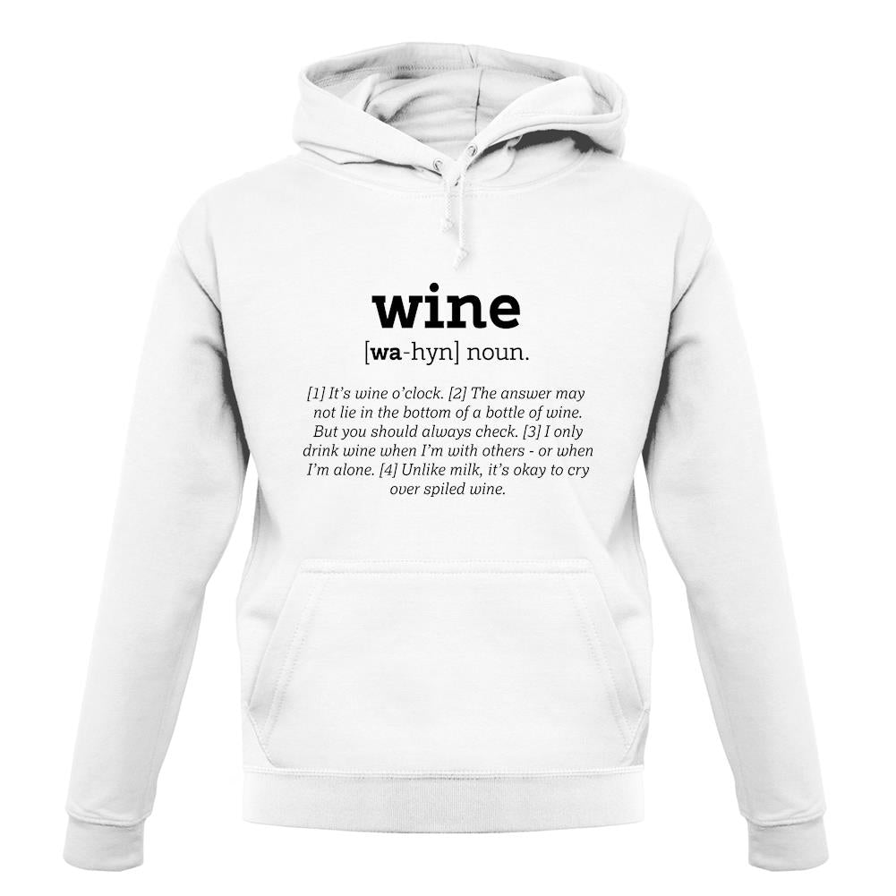 Definition Wine unisex hoodie