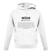 Definition Wine unisex hoodie