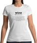 Definition Wine Womens T-Shirt