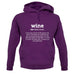 Definition Wine unisex hoodie