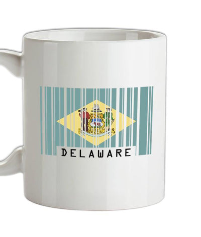 Delaware Barcode Style Flag Ceramic Mug