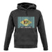 Delaware Barcode Style Flag unisex hoodie
