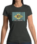 Delaware Barcode Style Flag Womens T-Shirt