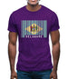Delaware Barcode Style Flag Mens T-Shirt