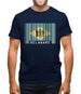 Delaware Barcode Style Flag Mens T-Shirt