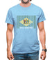 Delaware Barcode Style Flag Mens T-Shirt