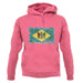 Delaware Grunge Style Flag unisex hoodie