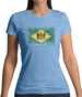 Delaware Grunge Style Flag Womens T-Shirt