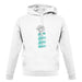 Delicate and Strong unisex hoodie