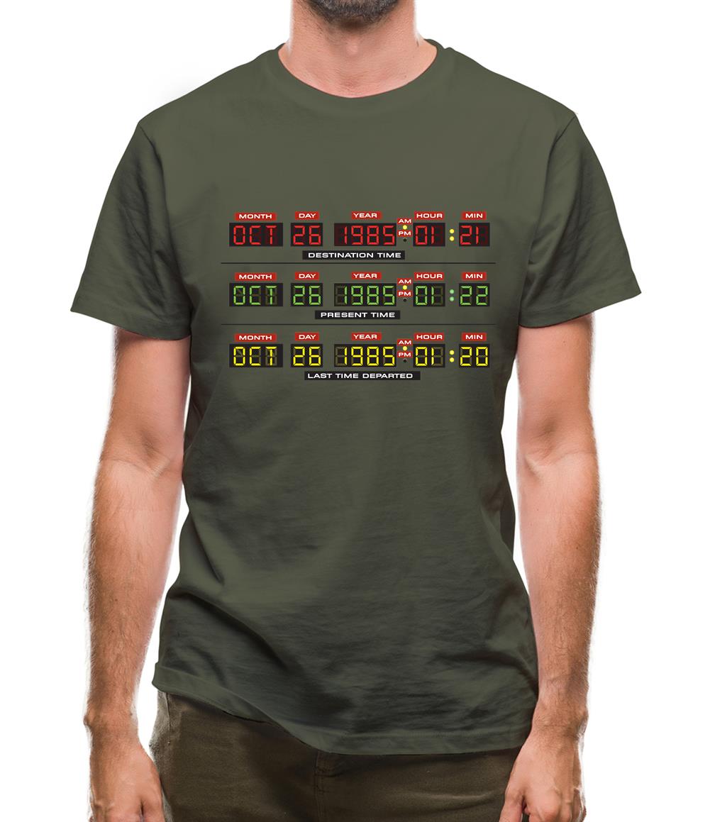 Deloreon Time Machine Circuits Mens T-Shirt