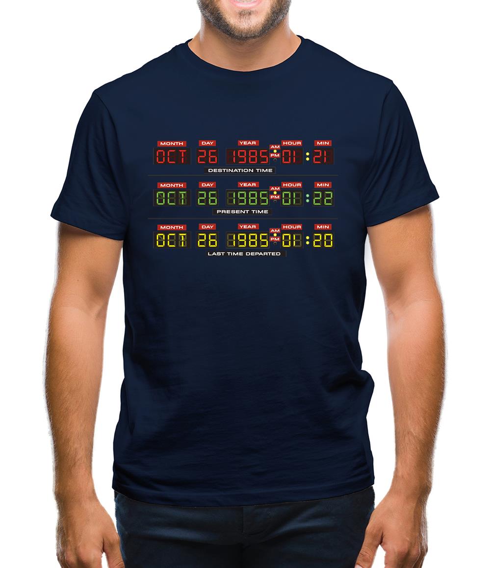 Deloreon Time Machine Circuits Mens T-Shirt
