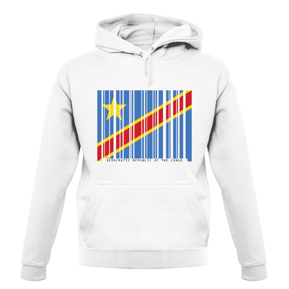 Democratic Republic Of The Congo Barcode Style Flag unisex hoodie
