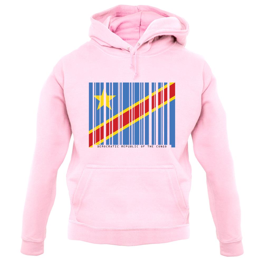 Democratic Republic Of The Congo Barcode Style Flag unisex hoodie