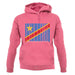 Democratic Republic Of The Congo Barcode Style Flag unisex hoodie