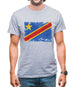 Democratic Republic Of The Congo Grunge Style Flag Mens T-Shirt