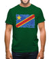 Democratic Republic Of The Congo Grunge Style Flag Mens T-Shirt
