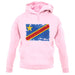 Democratic Republic Of The Congo Grunge Style Flag unisex hoodie