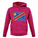 Democratic Republic Of The Congo Grunge Style Flag unisex hoodie