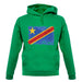 Democratic Republic Of The Congo Grunge Style Flag unisex hoodie