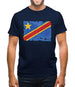 Democratic Republic Of The Congo Grunge Style Flag Mens T-Shirt