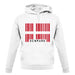 Denmark Barcode Style Flag unisex hoodie