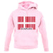 Denmark Barcode Style Flag unisex hoodie