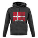 Denmark Barcode Style Flag unisex hoodie