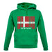 Denmark Barcode Style Flag unisex hoodie