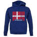 Denmark Barcode Style Flag unisex hoodie