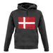 Denmark Grunge Style Flag unisex hoodie