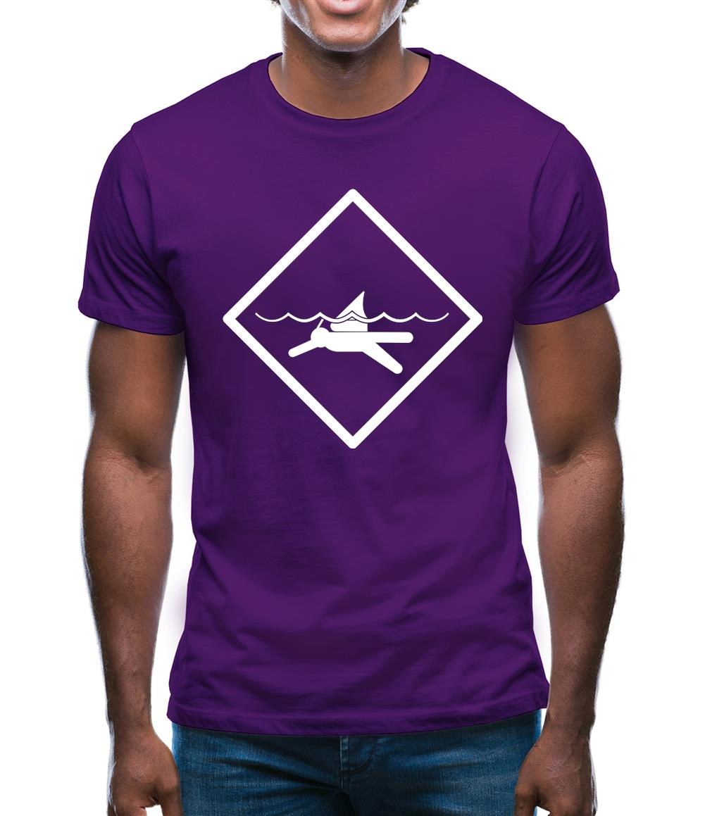 Diver Shark Sign Mens T-Shirt