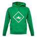 Diver Shark Sign unisex hoodie