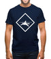 Diver Shark Sign Mens T-Shirt