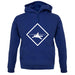 Diver Shark Sign unisex hoodie