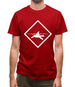 Diver Shark Sign Mens T-Shirt