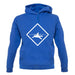 Diver Shark Sign unisex hoodie