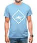 Diver Shark Sign Mens T-Shirt