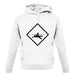 Diver Shark Sign unisex hoodie